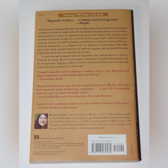 EUC Paperback book: Across a hundred mountains, by Reyna Grande - Picture 3 of 4